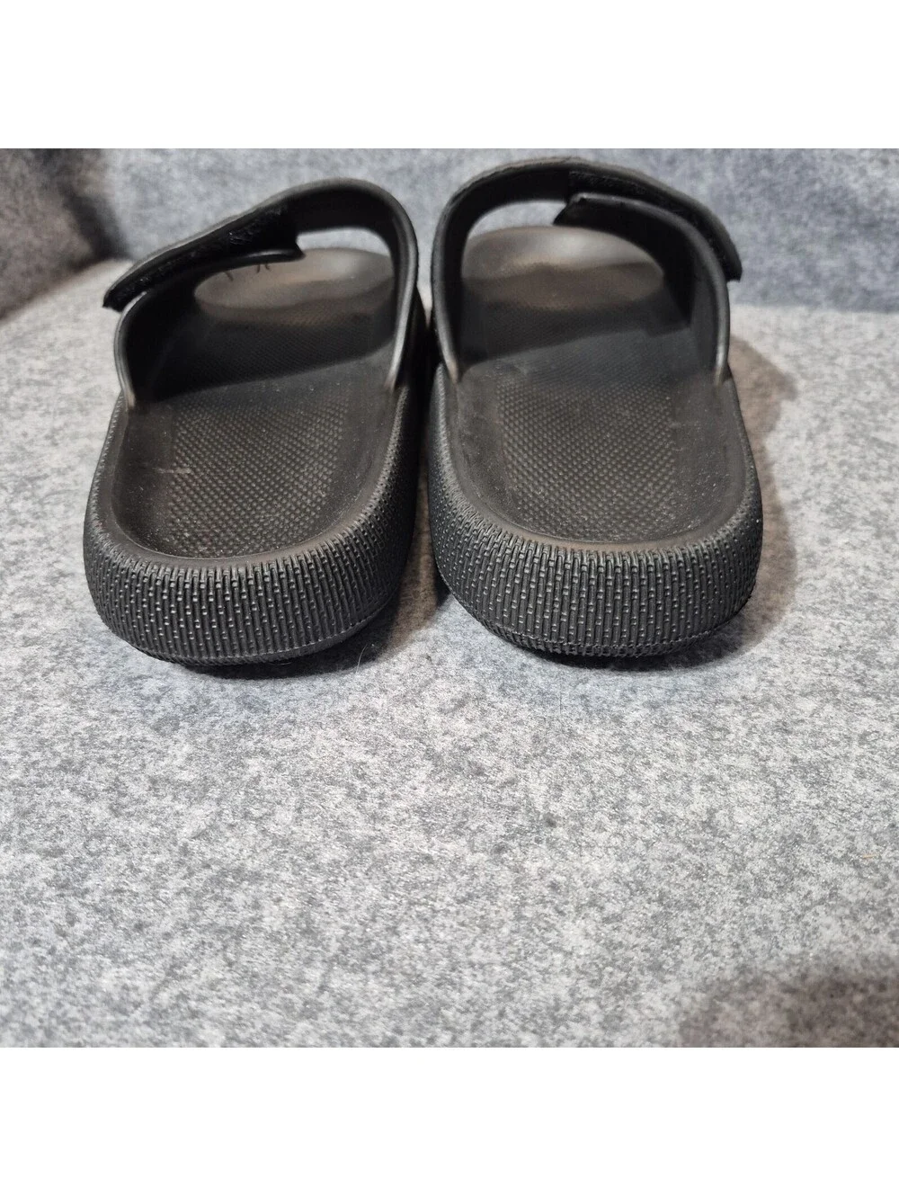 Adjustable Slide Sandals Open Toe Slip-Ons men's Size US 6.5 Black